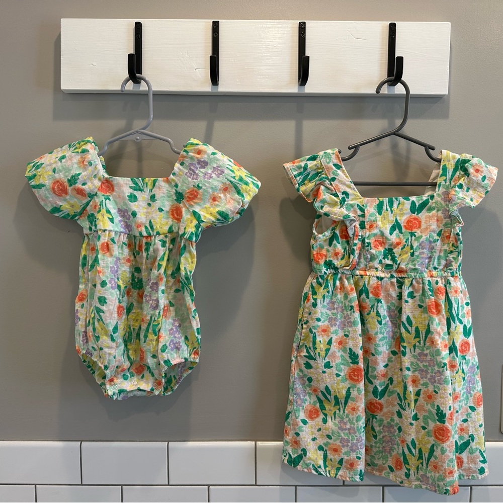 Cat & Jack Floral Kids Dress and Romper Set Target
Sister Matching 12m 4T